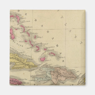 Westindische Inseln 5 Magnet