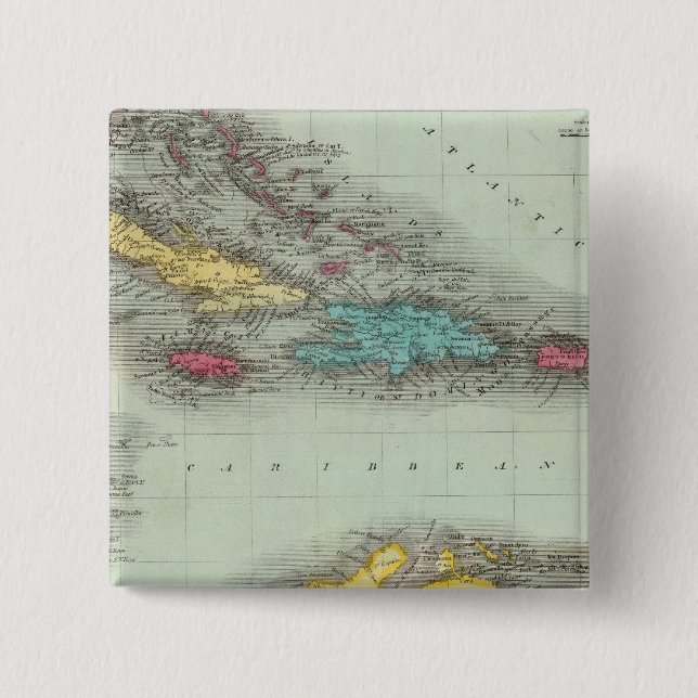 Westindische Inseln 8 Button (Vorderseite)