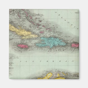 Westindische Inseln 8 Magnet