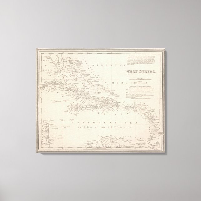 Westindische Inseln 9 Leinwanddruck (Vorderseite)