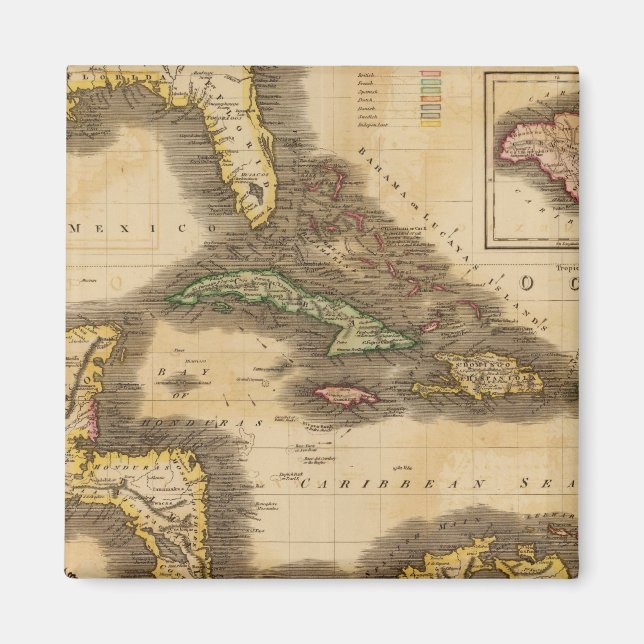 Westindische Inseln Magnet (Vorne)