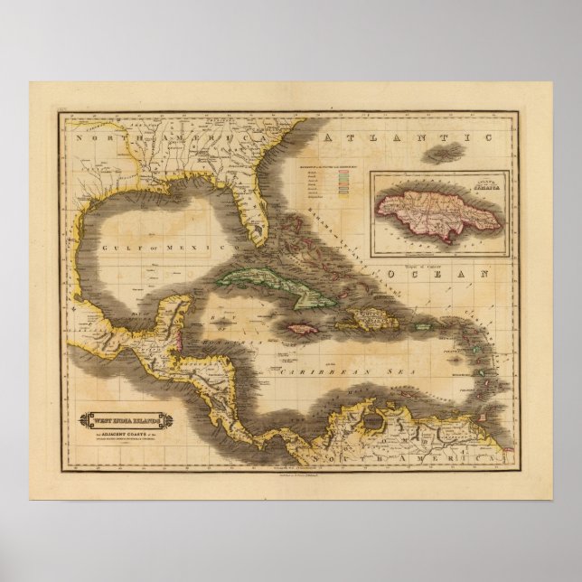 Westindische Inseln Poster (Vorne)