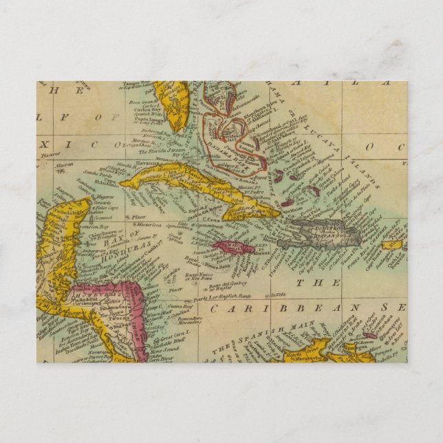 Westindische Inseln Postkarte (Vorderseite)