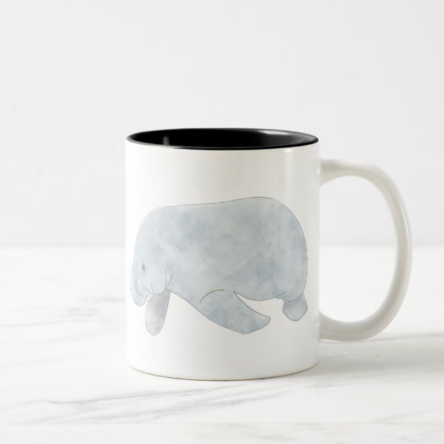 WESTINDISCHES MANATEM ZWEIFARBIGE TASSE (Rechts)