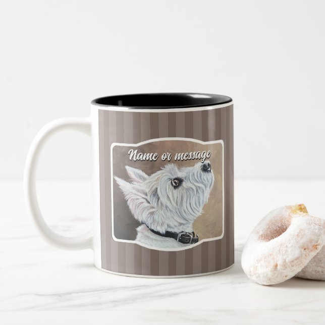 Westioking-Profil B Zweifarbige Tasse (Mit Donut)