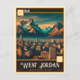 Westjordanland, Utah | VINTAG Postkarte
