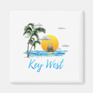 Westküste-Key-Segeln Sunset Magnet