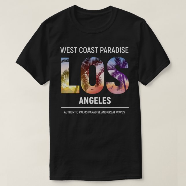 Westküste, Los Angeles Kalifornien, Los Angeles T-Shirt (Design vorne)