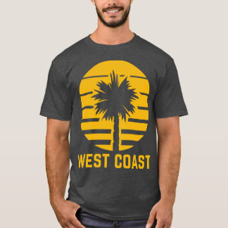 Westküste Palm Golden Yellow California TShirt