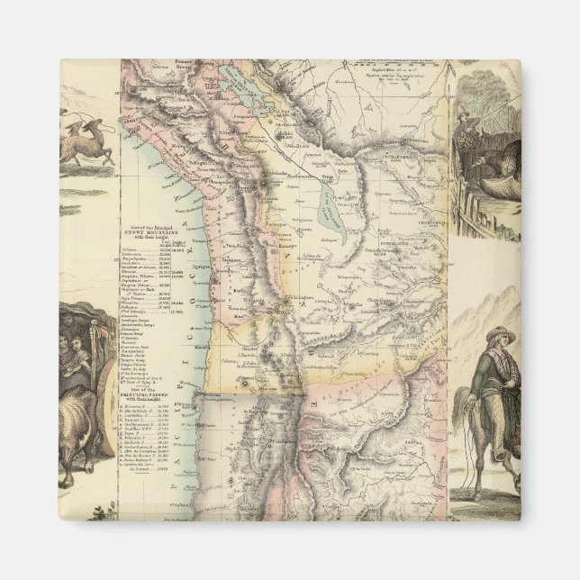 Westküste Südamerikas Magnet (Vorne)