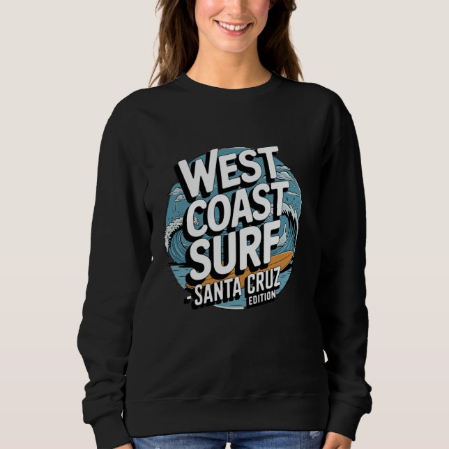 Westküste Surf Santa Cruz Retro Ocean Wave Graphi Sweatshirt (Vorderseite)