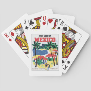 Westküste von Mexiko Vintage-Spielkarten Spielkarten