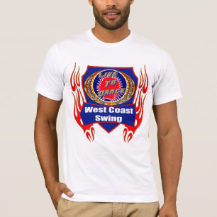 Westküsten-Schwingen-Tanz-Abnutzungs-T - Shirts