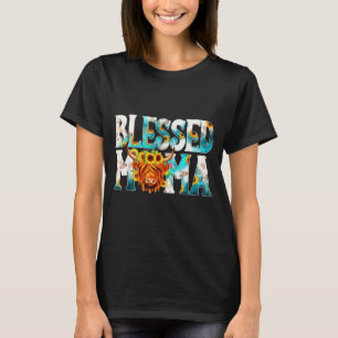 Westlich gesegnete Kuh Mama Kuh Druck Mutter Mutte T-Shirt