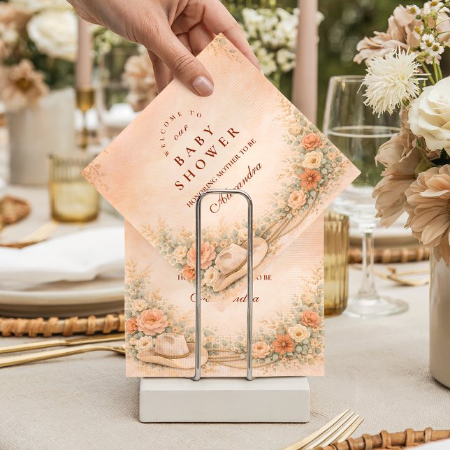 Westliche Baby-Party mit Blumen Serviette (Von Creator hochgeladen)