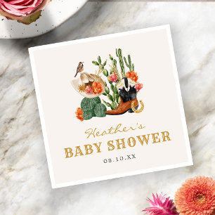 Westliche Babyparty Serviette