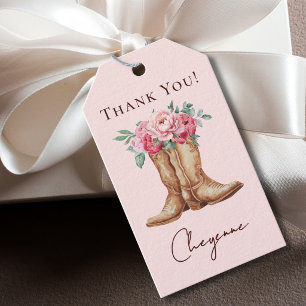 Westliche Cowgirl-Brautparty Dankeschön  Geschenkanhänger