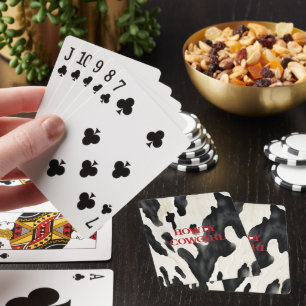 Westliche Farmtierkuh Land Spielkarten