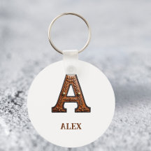 Westliche geprägte Lederinitialen-Monogramm A