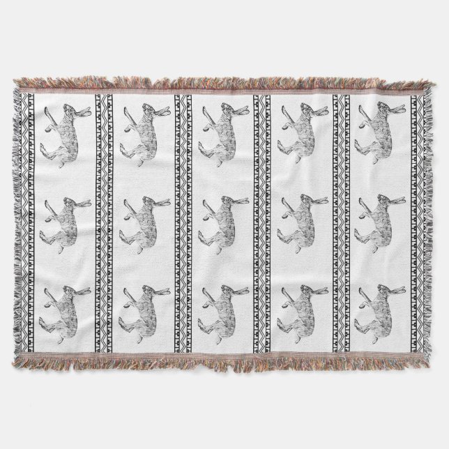 Westliche Jackkaninchen und geometrische Berge Decke (Vorderseite)