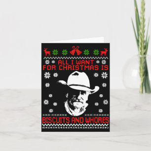 Westliche Kekse und S Weihnachtszitat  Karte