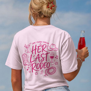 Westliche Letzte Rodeo-Mannschaft Braut Junggesell T-Shirt
