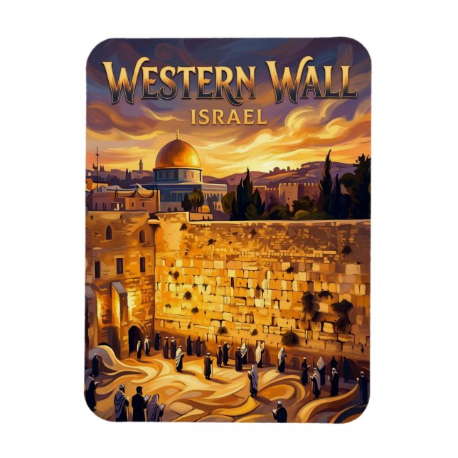 Westliche Mauer Israel Magnet (Vertikal)