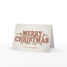 Westliche Retro-Schrift Frohe Weihnachten