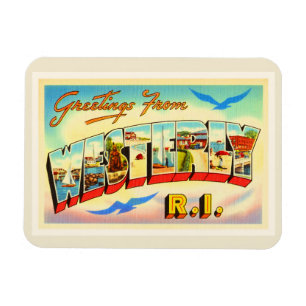 Westliche Rhode Insel RI Vintage Travel Souvenir Magnet
