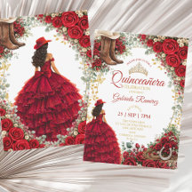 Westliche rote Rosen Goldenes Land Quinceañera