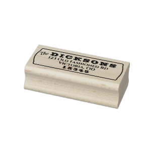 Westliche Rücksende-Adresse Stempel Altmodisch Ben