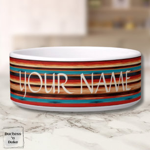 Westliche Serape Streifen Individueller Name des H Napf