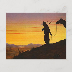 WESTLICHE SONNENUNTERGANG-SILHOUETTE RENTENPARTY-E EINLADUNG