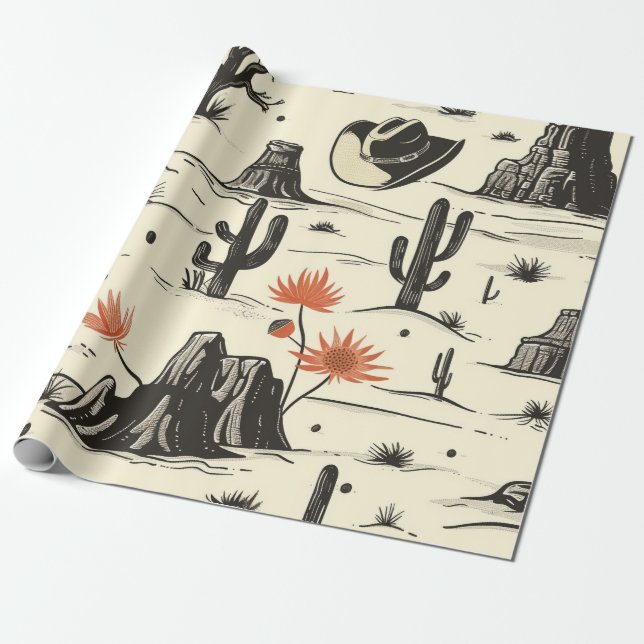 Westlicher Berg  Geschenkpapier (Ungerollt)