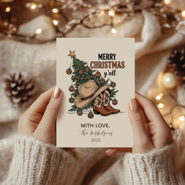 Westlicher Frohe Weihnachten Y’all (Von Creator hochgeladen)