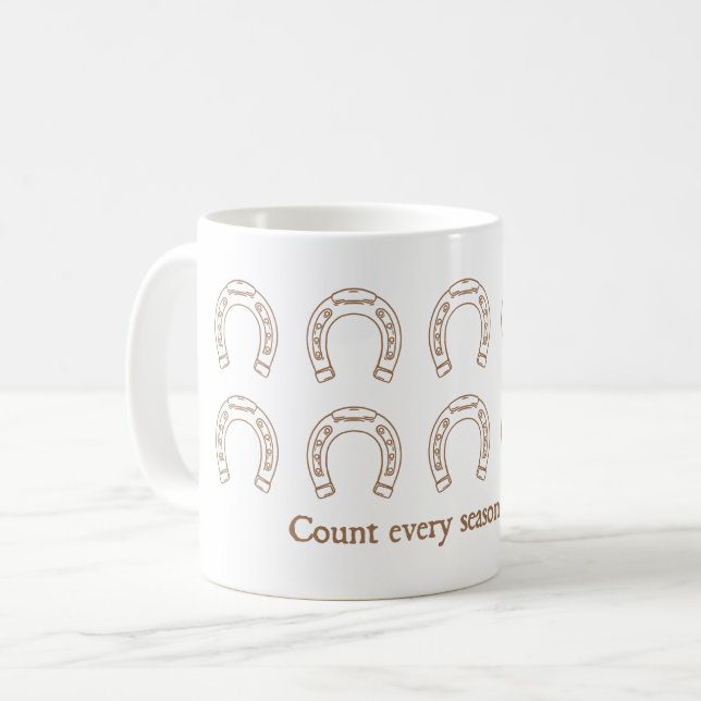 Westlicher Hufeisen-Christlich Kaffeetasse (Vorderseite Links)
