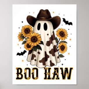 Westlicher Kuhfleck Gruseliger Geist Boo Haw Poster