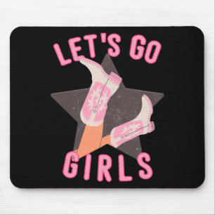 Westlicher Lets Go Girls Brautjunggesellinnen-Absc Mousepad