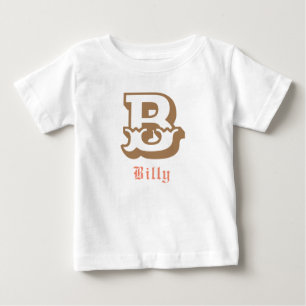 Westlicher Stolz Personalisiertes Monogramm Baby-T Baby T-shirt