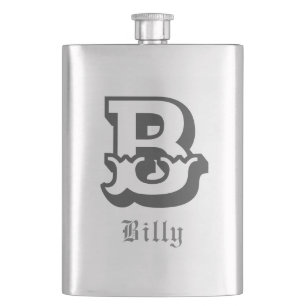 Westlicher Stolz Personalisiertes Monogramm Flachmann