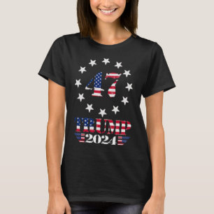 Westlicher Trump Cowboy Du Hast Trump 2025 Usa Fla T-Shirt
