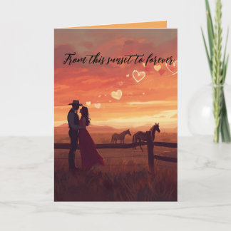 Westlicher Valentinstag-Grußkarte Feiertagskarte