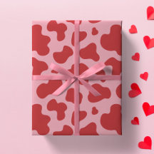 Westlicher Valentinstag Kuh Druck Cowgirl Rosa Rot