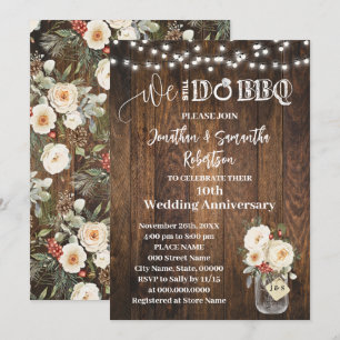 Westlicher Winter Wir feiern noch Hochzeitstag Einladung