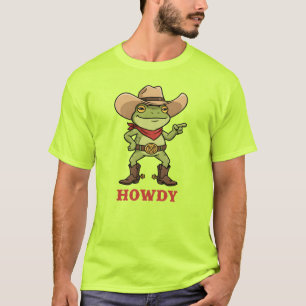 Westlicher Yeehaw Frosch Howdy Frosch Lustiger Cow T-Shirt