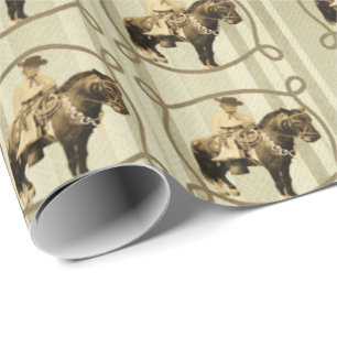 Westliches Geschenkpapier Vintage Cowboy