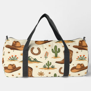 Westliches Landesthema mit Kaktus Duffle Bag