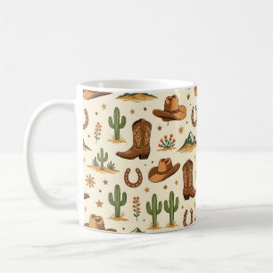 Westliches Landesthema mit Kaktus Kaffeetasse