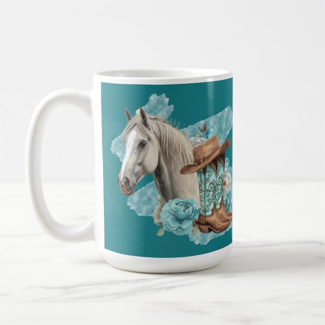 Westliches Pferd Kaffeetasse (Links)