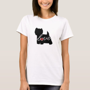 WestLiebe des hochland-Terrier-(Westie) T-Shirt